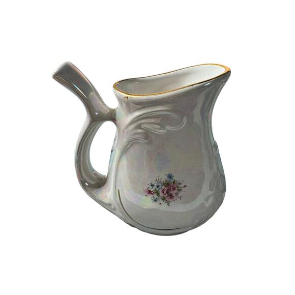 VINTAGE RARE FIND Floral Patterned Karlovy Vary Porcelain Spa Sipping Cup 4.25" - Picture 5 of 6